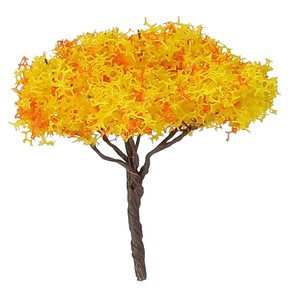 ジオラマ模型　秋の樹木　1／150　10個組