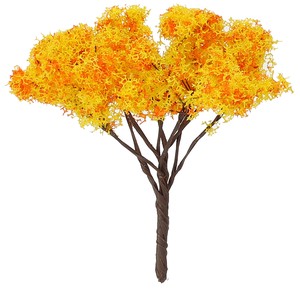 ジオラマ模型　秋の樹木　1／100　10個組