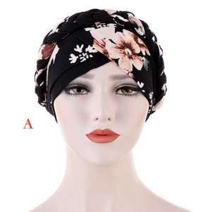 帽子 毛线 花卉图案