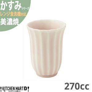 かすみ さくら フリーカップ 約270cc 美濃焼 約180g タンブラー 日本製 光洋陶器 レンジ対応 食洗器対応