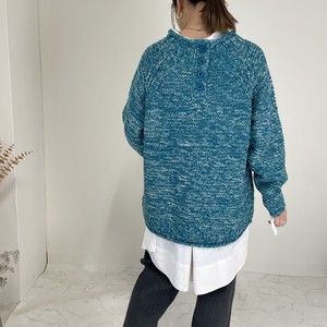 Mohair Henry Button Knitted