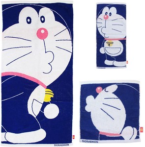 Face Towel Navy Doraemon Character