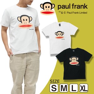 PAUL FRANK ポールフランク ジュリアス フェイス  Tシャツ メンズ 半袖 ブラック ホワイト  S M L XL