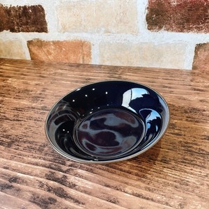 スモーキーブルー 浅型ボウル 日本製 美濃焼 食器 陶器 うつわ 深皿 浅鉢 洋風 おしゃれ サラダ シンプル