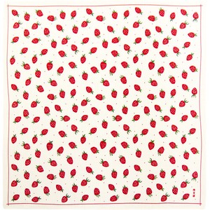 Dot Strawberry Made in Japan "Furoshiki" Japanese Traditional Wrapping Cloth 50 cm