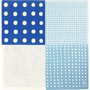 Dot Play Blue Made in Japan "Furoshiki" Japanese Traditional Wrapping Cloth 50 cm