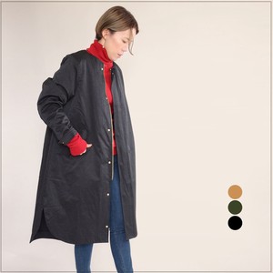 Coat 2-way Collarless Outerwear