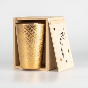 Drinkware Gold Seigaiha