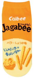 【お菓子パッケージ　大人用　ソックス】Jagabee　バターしょうゆ味　靴下　22〜24cm