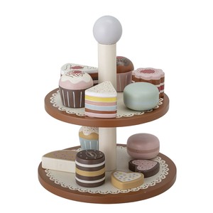 プレイセット　ケーキスタンド　おもちゃ　木製　おままごと　インテリア　おしゃれ　こども部屋　北欧