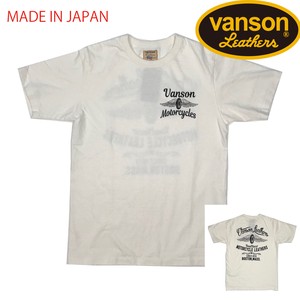 vanson LEATHES WHEEL WING S/S T-SHIRT (半袖T) 日本製
