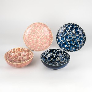 Sakura Triangle Plate bowl Pair Set