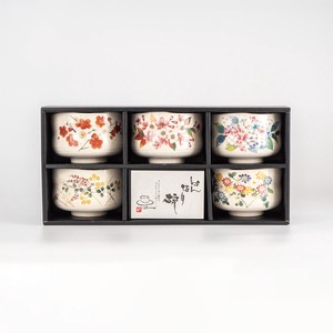 Four Seasons Soup Bowl Porcelain Kohiki Set