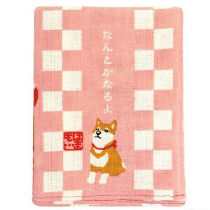 手帕 滨文様 粉色 日本制造
