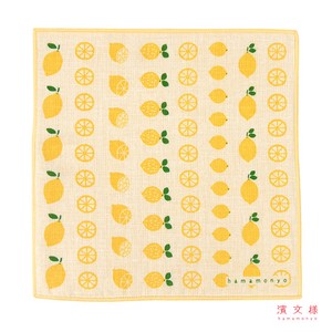 Face Towel Yellow Lemon Made in Japan