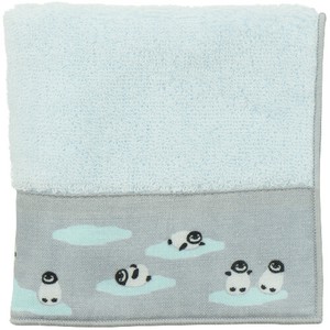 Face Towel Blue Penguin Good Friends Made in Japan