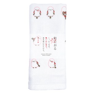HAMAMONYO Hand Towel Shimaenaga Face Made in Japan