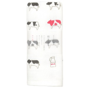 Towel Face Cow Cow Milk Made in Japan