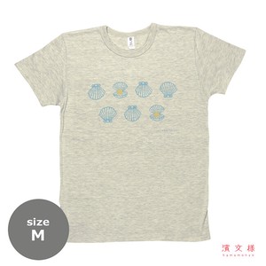 【濱文様】　TシャツM　マリンパール　ベージュ　(日本製)