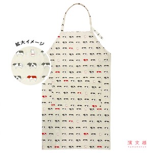 Apron Cow Cow Milk Gray Made in Japan