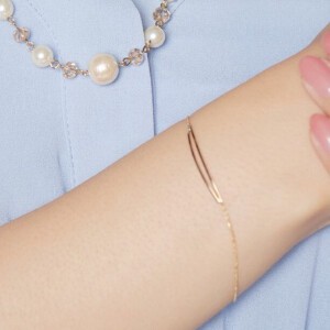 金手链 哑光 女士 手镯 手链 日本制造