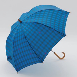 雨傘 60cm ギンガム NAVY 【392／サンキューニ】 S31004_Q072