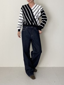 Stripe Cardigan Knitted