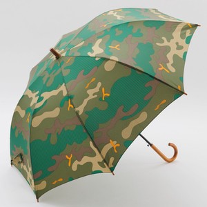 ジャンプ雨傘 65cm カモフラージュ GREEN 【392／サンキューニ】 Q141