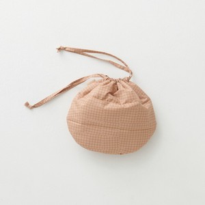 Pouch/Case Beige Quilted Check