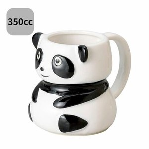 Mino ware Mug White Pottery Panda 350ml Made in Japan