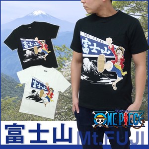ワンピース ONE PIECE Tシャツ 半袖 グッズ ルフィ×富士山 Tシャツ メンズ ジャンプ ご当地
