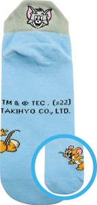 【キャラクター　大人用　刺繡ヒール　ソックス】トム フェイス　大人　靴下　22〜24cm