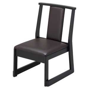 ［木］立山高椅子 ブラウン（レザー） SH35