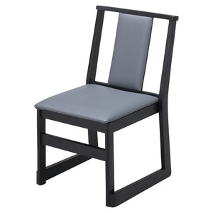 ［木］立山高テーブル椅子 グレー（レザー） SH43