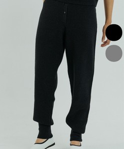 Waffle Knitted Pants Suit Set Ladies