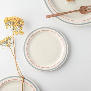 Mino ware Small Plate Gray M Orange Bread Western Tableware Made in Japan