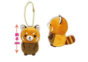 "Puchimaru Animals" Soft Toy Red Panda Stand