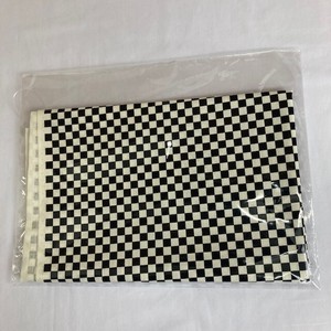 Japanese Pattern Fabric Checkered 8mm Black 50 cm