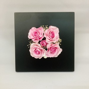 [日本製]ソープフラワー　バラ　ピンク　M　石けんの香り