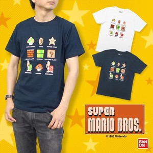スーパーマリオ ブラザーズ Tシャツ メンズ マリオ ドット 集合