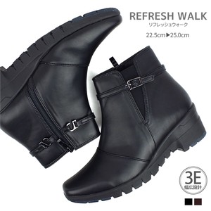 Removal Belt 2-Way Fun Bootie 3E Wide Design Comfort Boots