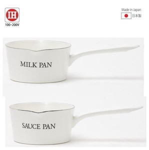 Milk Pan Enamel White Scandinavia