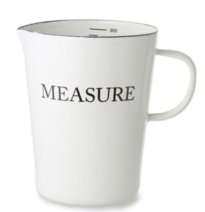 Measure Cup Enamel White Scandinavia