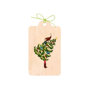 Natural Wood 100 Christmas Gift Little Imports Christmas Tree Change