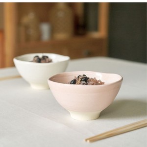 Mino ware Rice Bowl Gift Pink White Made in Japan