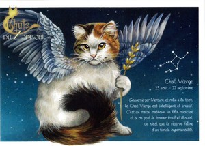 セブリーヌ 【 キャット ポストカード 】 Chat Vierge おとめ座 猫 ネコ はがき DU ZODIAQUE 十二星座