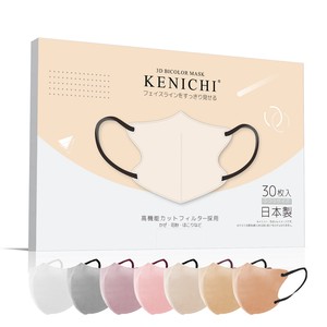 Mask Bicolor Nonwoven-fabric 30-pcs Made in Japan