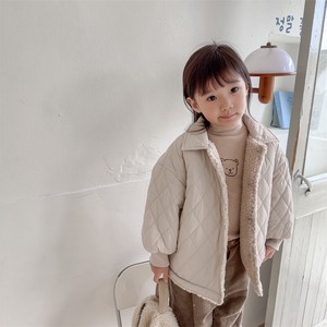韓国ファッション　厚い 裏起毛 女の子の のコート　    子供服 ベビー　新生児　キッズ