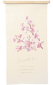 刺繍タペストリー　桜の枝