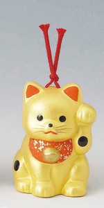 Animal Ornament MANEKINEKO Gold Mini